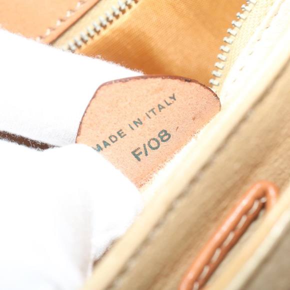 CELINE Macadam Canvas Hand Bag Beige Auth bs11411 - Picture 11 of 16